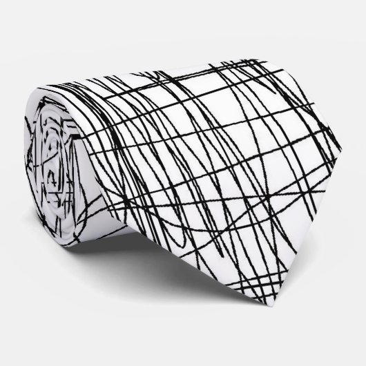 Le griffonnage grattent la cravate (Roulé)