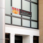 Le gril est mis le feu vers le haut de la bannière (Bâtiment extérieur)