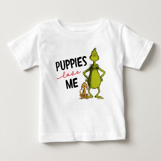 Le Grinch et Max | Les chiots m'aiment T-shirt (Devant)