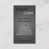 Le gris composent le carte de visite de brosse de (Dos)