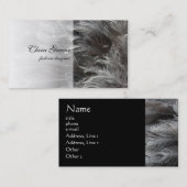 Le gris fait varier le pas du carte de visite (Devant / Derrière)