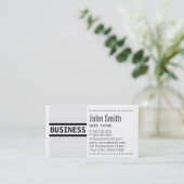 Le gris moderne barre le carte de visite de tuteur (Debout devant)