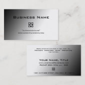 Le gris se fanent les cartes de visite Design1 (Devant / Derrière)