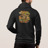 Le Groovy Dream Shack : Sweat à capuche zippé pour (Dos)