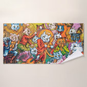 Le groupe joue, Louis Wain (Serviette de bain)