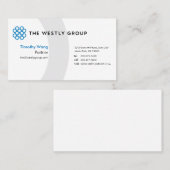 Le groupe Westly | Carte de visite de logos (Devant / Derrière)