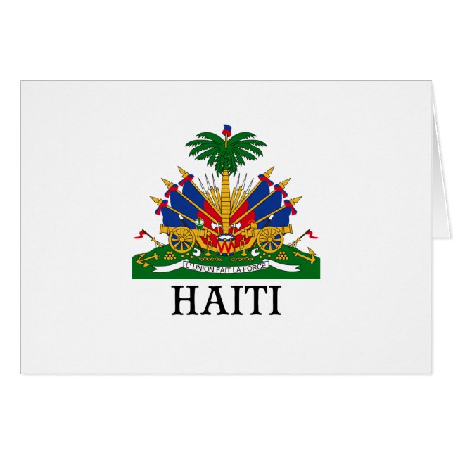 Le HAÏTI - emblème/manteau des (Devant horizontal)