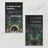 Le haut-parleur du DJ rayonne le carte de visite (Devant / Derrière)