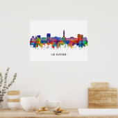 Le Havre France Skyline Poster (Keuken)