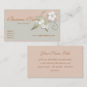 Le Hawaïen d'or fleurit des cartes de visite (Devant / Derrière)