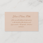 Le Hawaïen d'or fleurit des cartes de visite (Dos)