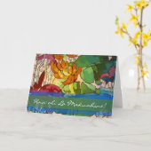 Le Hawaïen fleurit la carte du jour de mère (Fleur jaune)