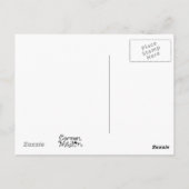 Le Herald - jolie carte postale d'art du lapin méd (Dos)