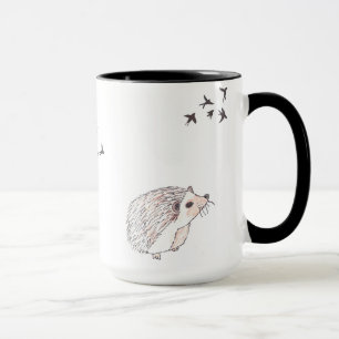 Le hérisson aspire tasse