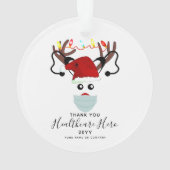 Le héros de la santé Noël 2020 Reindeer en masque (dos)