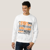 Le HÉROS VIENT LE LONG T-shirts de 1 LEUCÉMIE de (Devant entier)