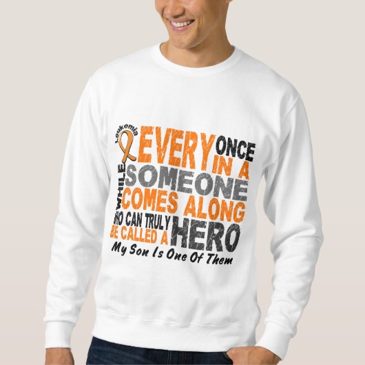 Le HÉROS VIENT LE LONG T-shirts de 1 LEUCÉMIE de (Devant)