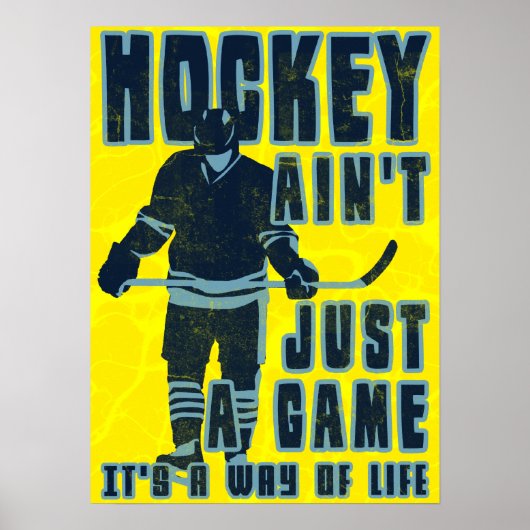 Le hockey n'est pas juste un poster de jeu (Devant)