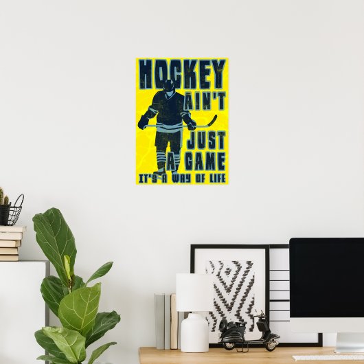 Le hockey n'est pas juste un poster de jeu (Bureau à domicile)