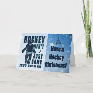 Le hockey n'est pas seulement une carte de Noël de