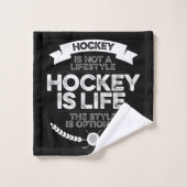 Le hockey n'est pas un mode de vie (Gant de toilette)
