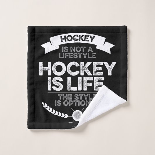 Le hockey n'est pas un mode de vie (Gant de toilette)