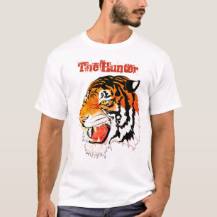 Le Hunter Tiger design Hommes Basic t-shirt