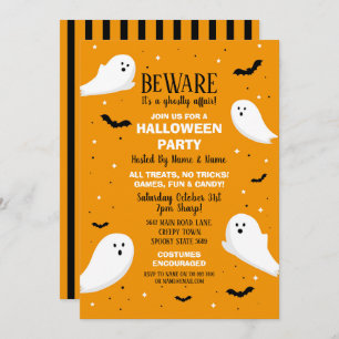 Le Invitation de la fête d'Halloween s'amuse avec 