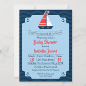Le Invitation du petit Baby shower de voile (Devant)