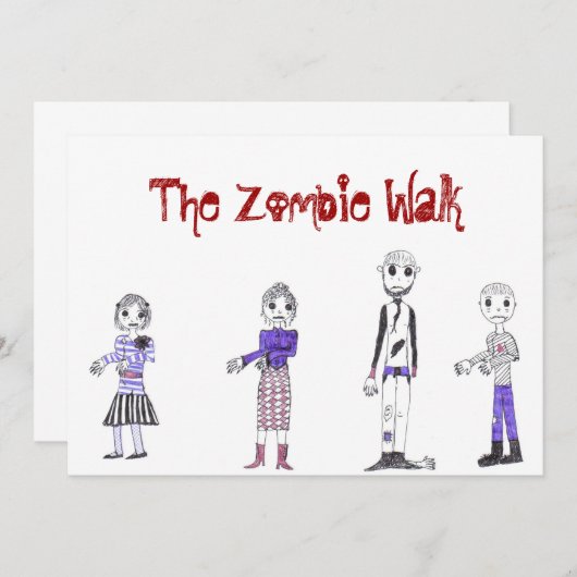 Le invitation Zombie... (Devant / Derrière)