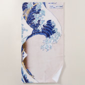 Le Japonais ondule la serviette de plage (Devant)