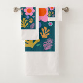 Le Jardin 05 Fleurs Abstraites Marine Bleu Floral (En situation)