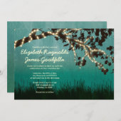 Le jardin allume des invitations de mariage (Devant / Derrière)