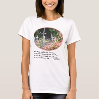 Le jardin croise le T-shirt w/Verse des femmes