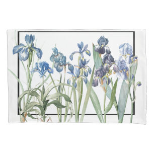 Le jardin d'agrément bleu d'iris part de la taie