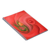 "Le jardin dans le carnet rayé par blanc de rose" (Côté Droit)