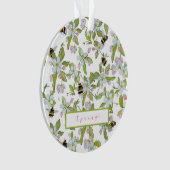 Le jardin de printemps fleurit et bourdons (devant)