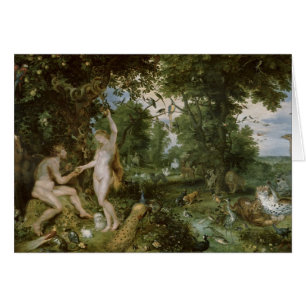 Le jardin d'Éden avec l'automne de l'homme, c.1615