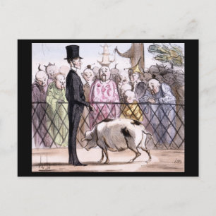Le Jardin des Plantes a Pekin - Honore Daumier Briefkaart