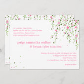 Le jardin fleuri Faire-part de mariage (Devant / Derrière)