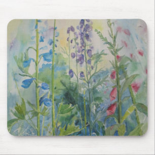 Le jardin fleurit le tapis de souris