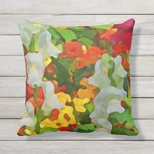 Le jardin floral fleurit le coussin extérieur