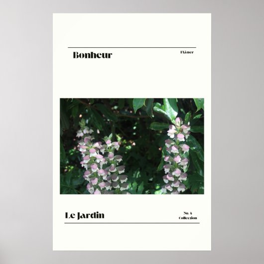 Le Jardin Poster (Voorkant)