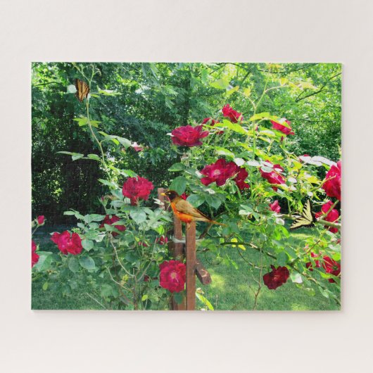 LE JARDIN ROSE JIGSAW PUZZLE (Horizontal)