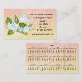 Le jasmin fleurit des cartes de visite du (Devant / Derrière)