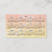 Le jasmin fleurit des cartes de visite du (Dos)