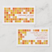 Le jaune orange couvre de tuiles le carte de (Devant / Derrière)