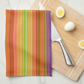 Le jaune orange rouge barre la serviette de (Quart Plié)