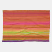 Le jaune orange rouge barre la serviette de (Horizontal)