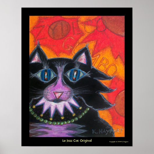 Le Jazz Cat Original Poster (Voorkant)